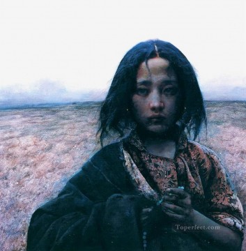 中国 Painting - 荒野に漂うタンポポ AX チベット